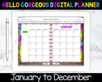 Bright Days Digital Planner - Calendar & Blanks - Undated Instant Download