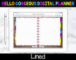 Bright Days Digital Planner - Calendar & Blanks - Undated Instant Download