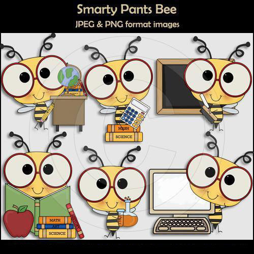 Smarty Pants Bee Clip Art