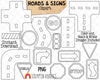 Roads and Signs ClipArt - Road Pieces - Create A Road Scene - Traffic Light Graphics - Commercial Use PNG