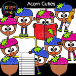 Acorn Cuties clip art fall autumn acorns