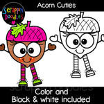 Acorn Cuties Clip Art
