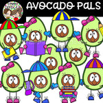 Avocado Pals - Food Character Clip Art