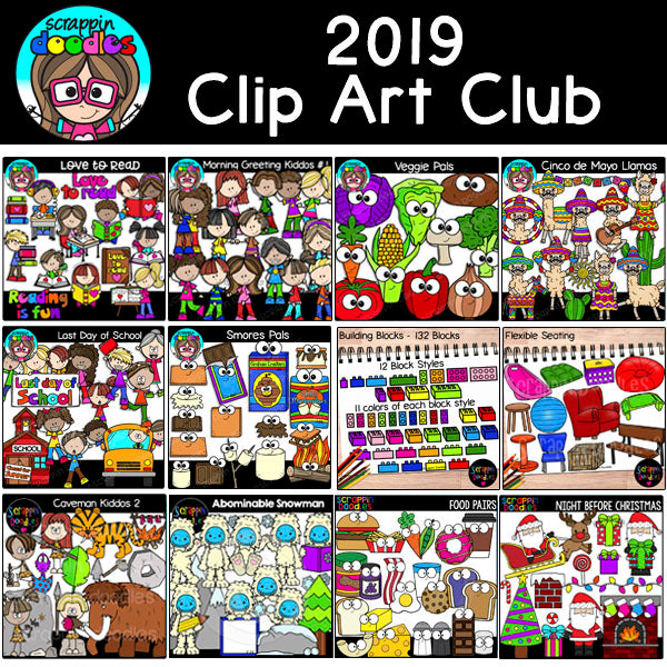 2019 Clip Art Club {Approx $60 Value}