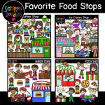 Favorite Food Stops Clip Art Bundle