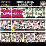 Doodle Kids Clip Art Bundle #3