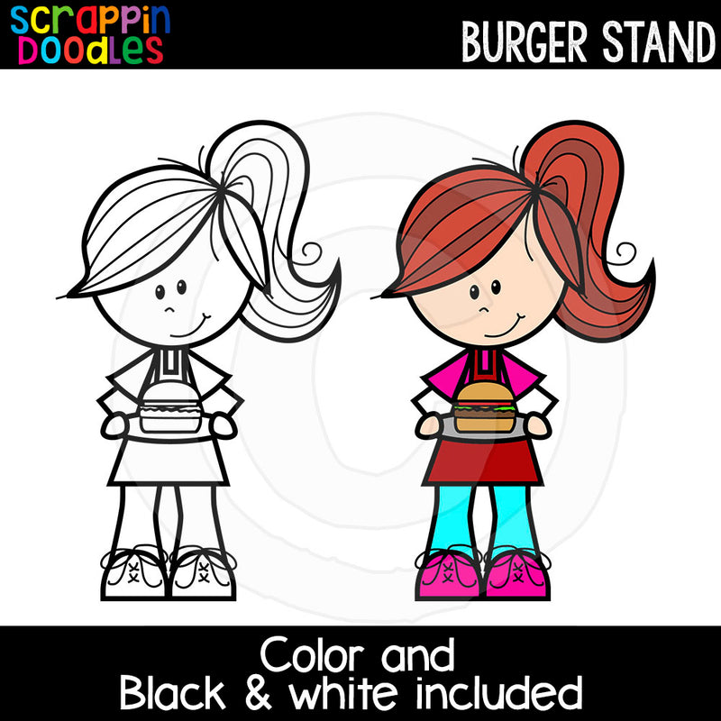 Burger Stand Clip Art