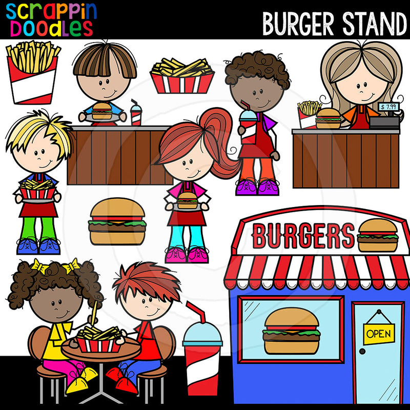 Burger Stand Clip Art