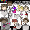 Caveman Valentine Clip Art