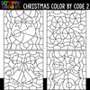 Christmas Color By Code Templates 2