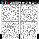 Christmas Color By Code Templates 2