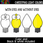 Christmas Light Colors Clip Art Lights Cute