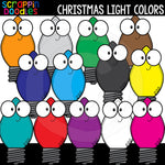 Christmas Light Colors Clip Art Lights Cute