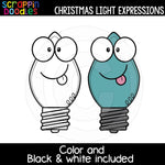 Christmas Light Facial Expressions Clip Art Emotions