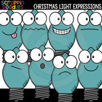 Christmas Light Facial Expressions Clip Art Emotions