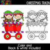 Christmas Train Clip Art