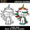 Christmas Unicorn Clip Art Cute Unicorns