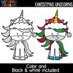 Christmas Unicorn Clip Art Cute Unicorns