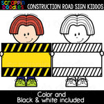  Construction / Road Sign Kiddos Clip Art