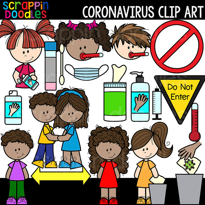 Coronavirus Clipart Covid 19 Commercial Use Corona Virus