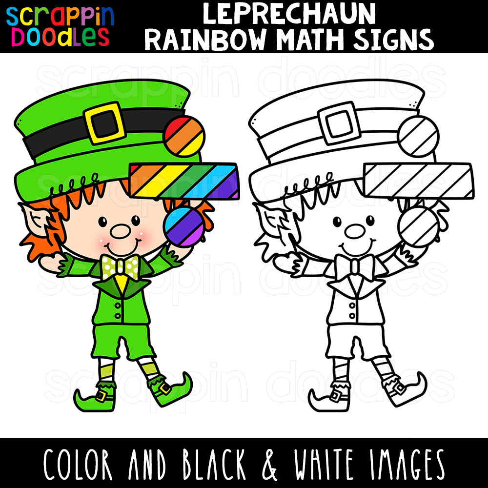 Leprechaun Math Clip Art Bundle 2021