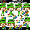 Leprechaun Rainbow Math Signs Clip Art