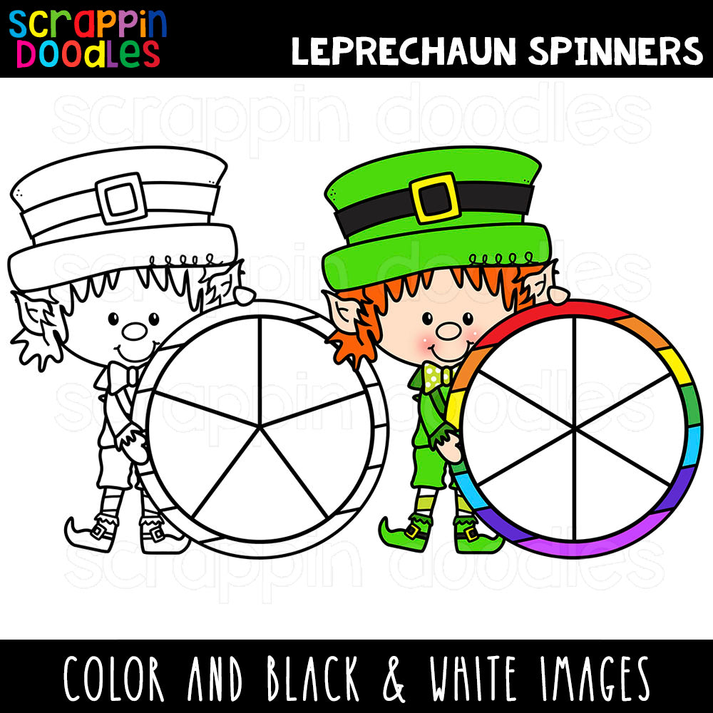 Leprechaun Spinners Clip Art