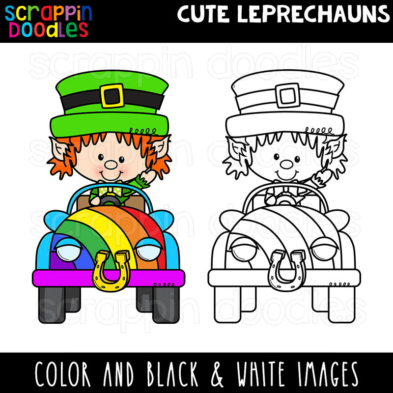 Cute Leprechauns Clip Art