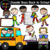 Doodle Boys - Back to School Clip Art
