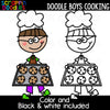Doodle Boys Cooking Clip Art Chef Baking