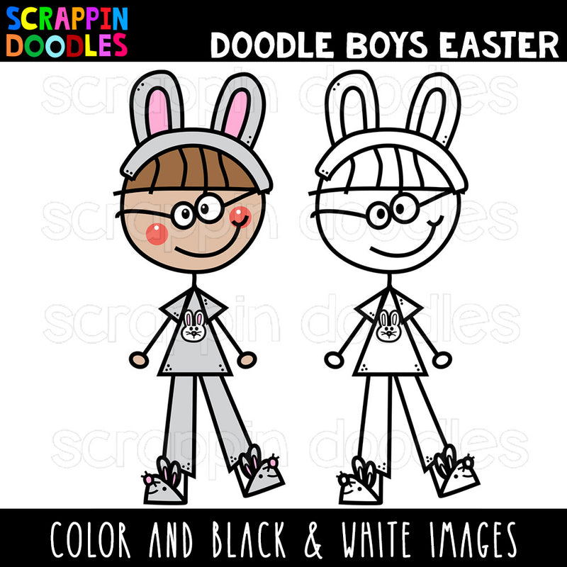 Doodle Kids Clip Art Bundle #3