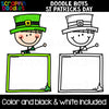 Doodle Boys St. Patricks Day Clip Art Kids Commercial Use