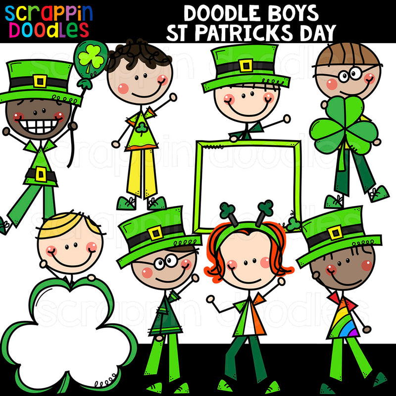 Doodle Kids Clip Art Bundle #3