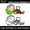 Doodle Kids Clip Art Bundle #3