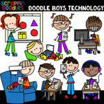 Doodle Kids Clip Art Bundle #3