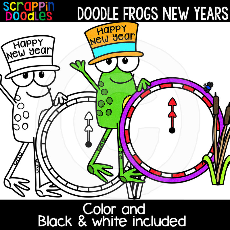 Doodle Frogs Clip Art Bundle 2 - Seasons & Holidays