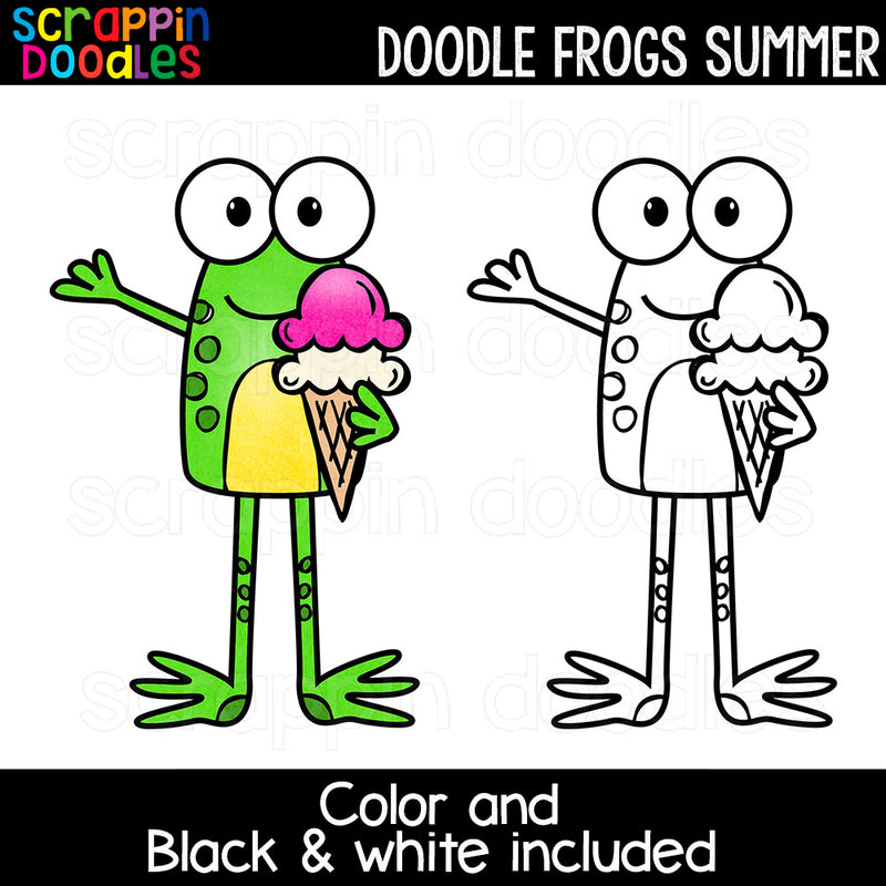 Doodle Frogs Clip Art Bundle 2 - Seasons & Holidays