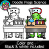 Doodle Frogs Science Clip Art