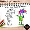 Doodle Frogs Weather Clip Art