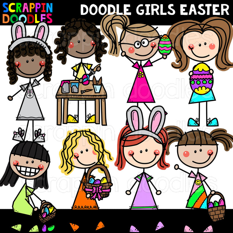 Doodle Kids Clip Art Bundle #3