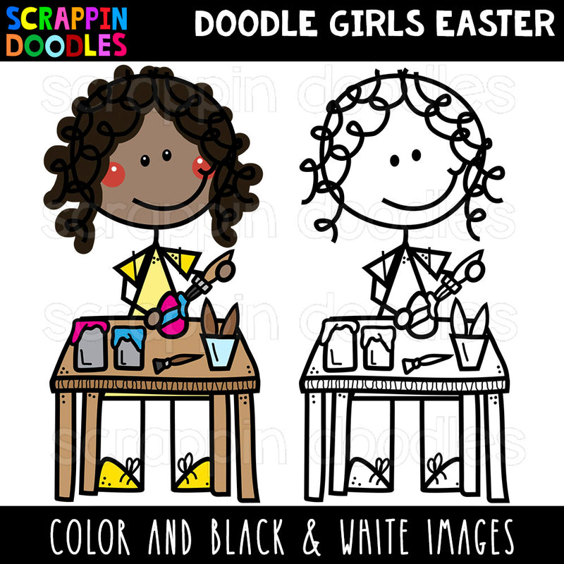 Doodle Kids Clip Art Bundle #3