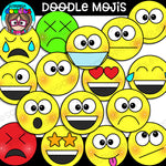 Doodle Mojis Clipart