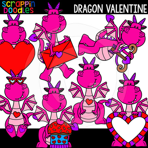Dragon Valentine Clip Art