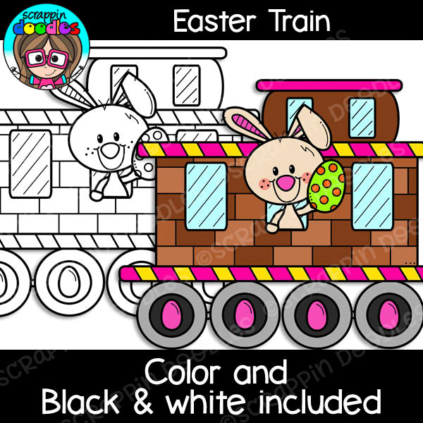 Easter Train Clip Art