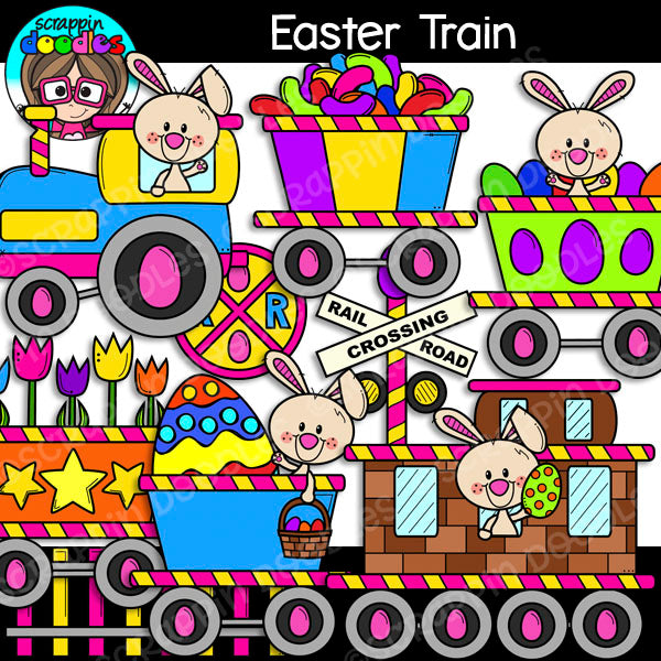 Easter Train Clip Art