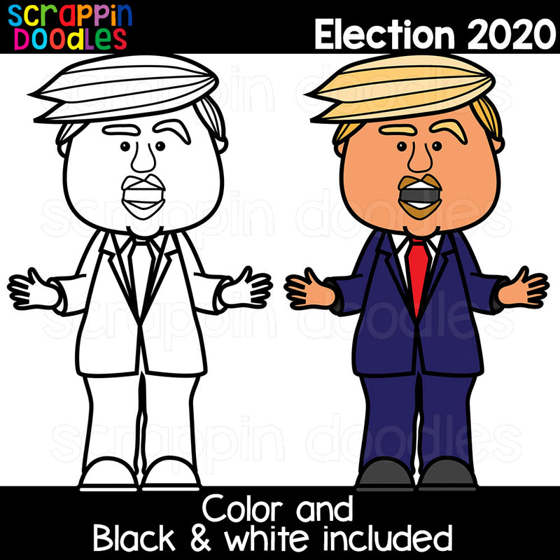 Election 2020 Clipart Donald Trump Joe Biden