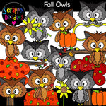 Fall Owls Clip Art autumn