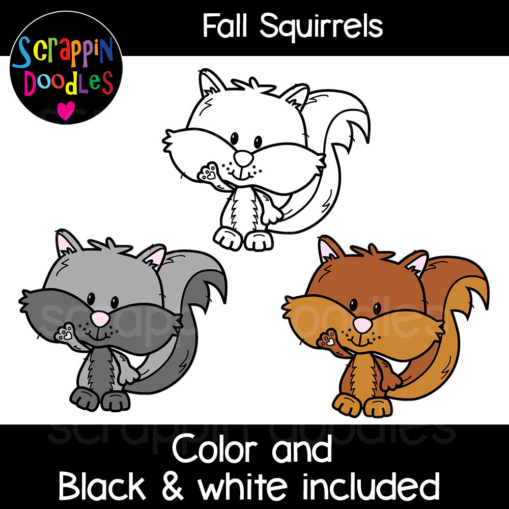 Fall Critters Clip Art Bundle
