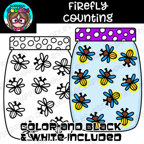 Firefly Counting Clip Art