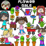 Flower Gals Clip Art